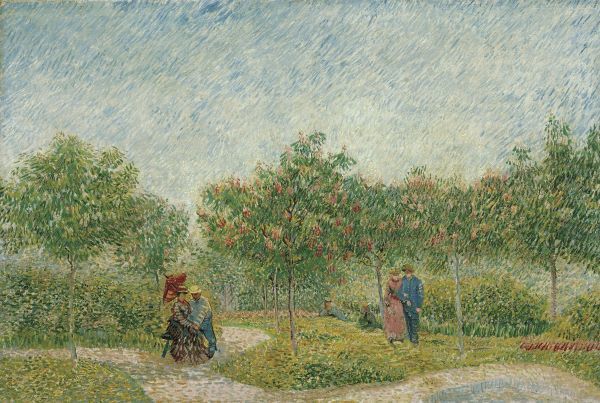 Garden with Courting Couples: Square Saint-Pierre, 1887