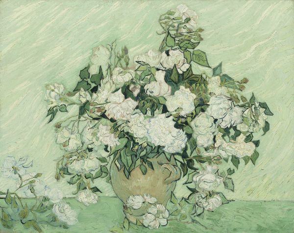 Vase with Pink Roses, 1890