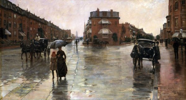 Rainy Day, Boston, 1885