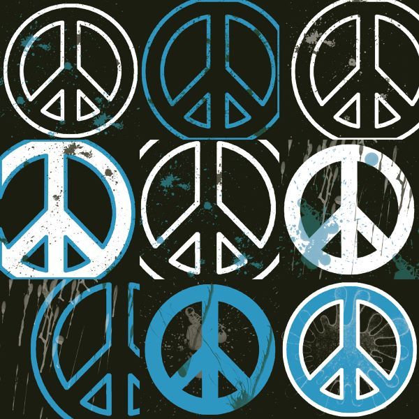 Peace Mantra (blue)