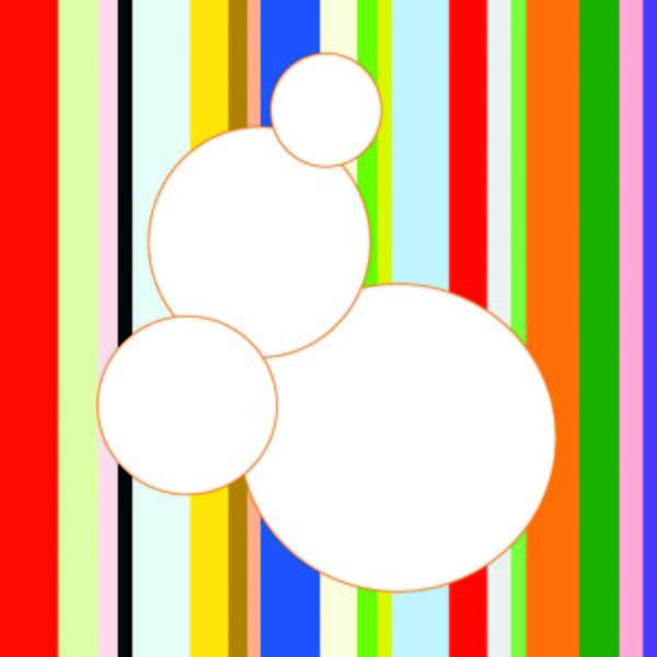 White Bubble on Stripe (detail)