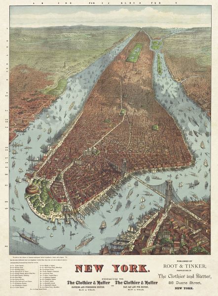 Map of Manhattan, 1879