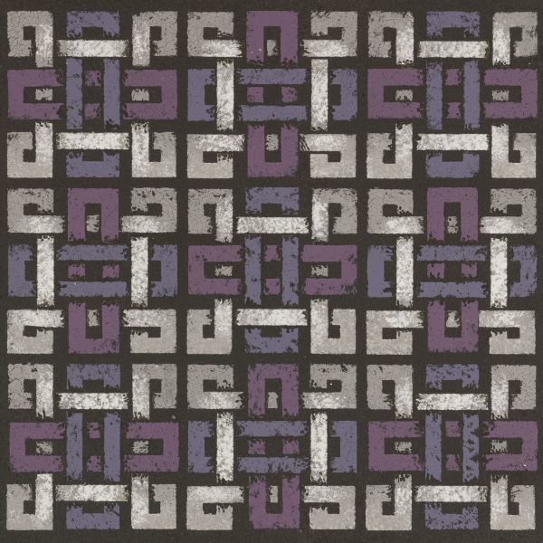 Large Knotted Weave - Plum