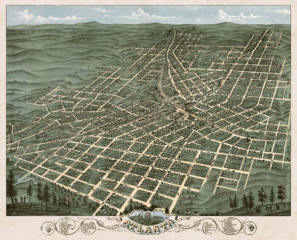Birdâ€™s Eye View of the City of Atlanta, Georgia, 1871