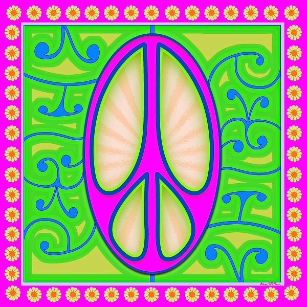 Peace sign (purple)