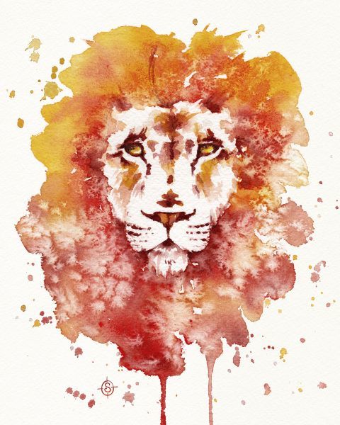Pride (Watercolor Lion)