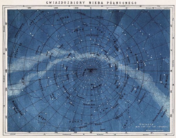 Astronomy Map Northern Constellations