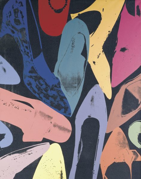 Diamond Dust Shoes, 1980 (lilac, blue, green)