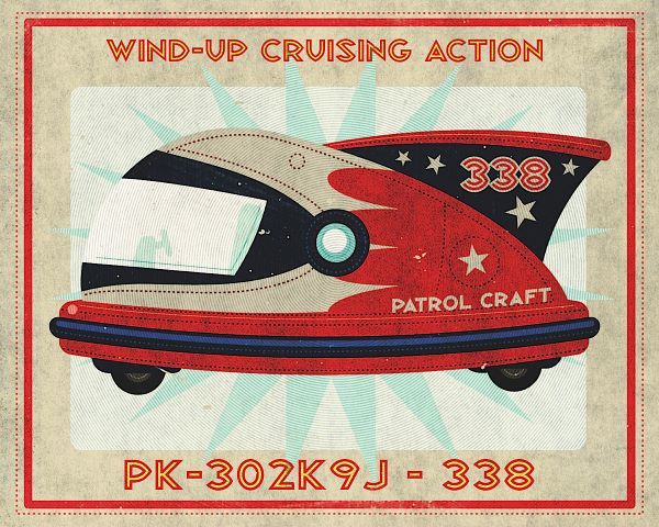 Patrol Craft 338 Box Art Tin Toy