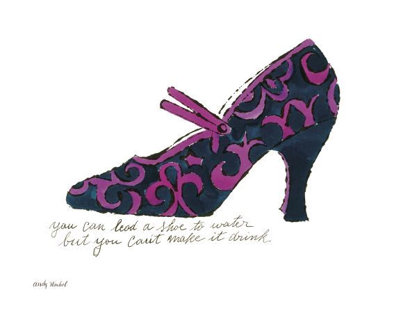 A la Recherche du Shoe Perdu, 1955 (blue & pink shoe)