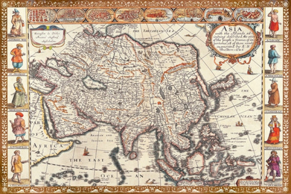 Antique Map - Asia, 1626
