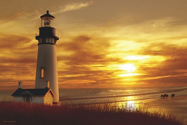 Lighthouse at Sunset