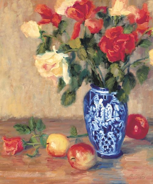 Roses in a Mexican Vase