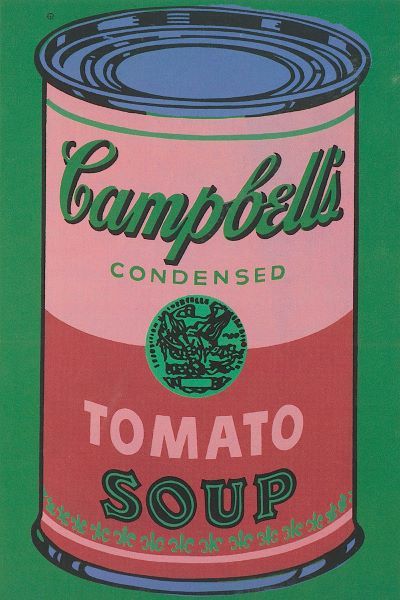 Colored Campbell's Soup Can, 1965 (red & green)