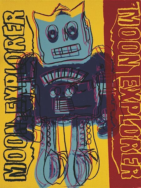 Moon Explorer Robot, 1983 (blue & yellow)