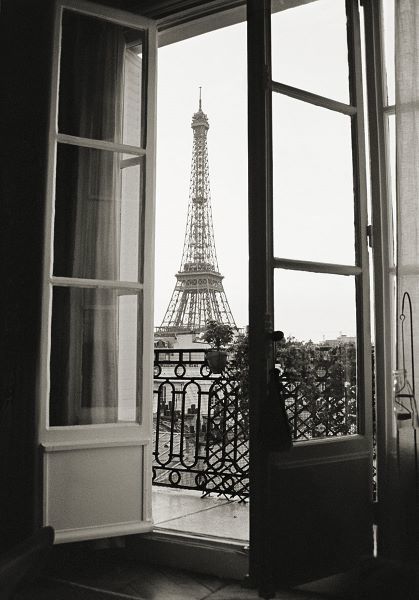 Eiffel Tower through French Doors