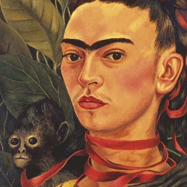 Self Portrait with a Monkey, 1940 (detail)