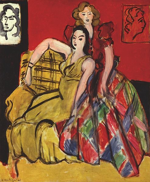Two Young Women, the Yellow Dress and the Scottish Dress, 1941