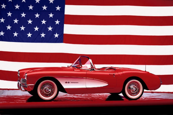 Corvette 1957 - U.S. Flag