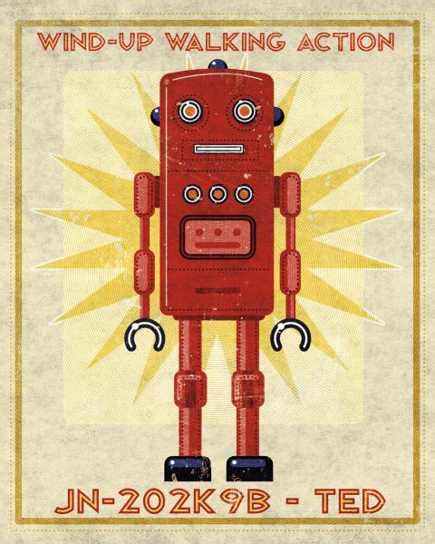 Ted Box Art Robot