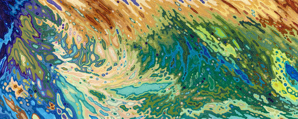 Intertwining Waves of Pigment