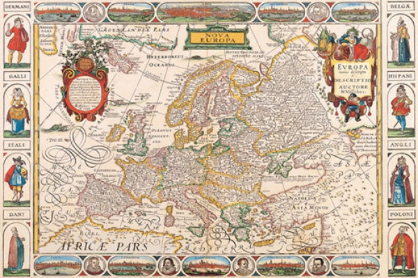 Antique Map - Nova Europa, 1652