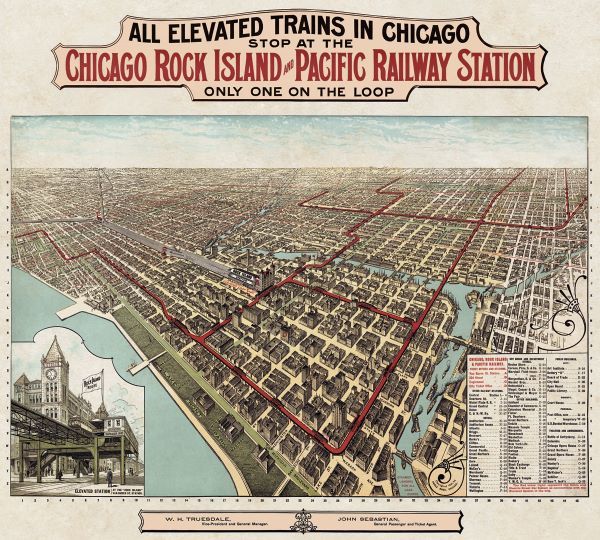 Elevated Trains in Chicago, c. 1897