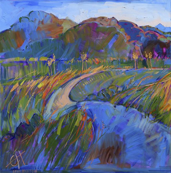 Scarlet Grass in Triptych (left)