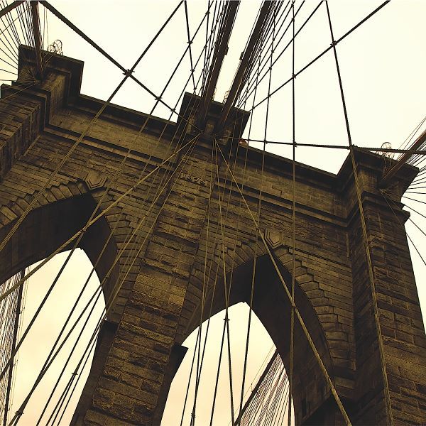 Brooklyn Bridge II (sepia) (detail)