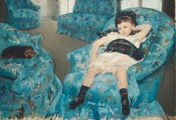 Little Girl in a Blue Armchair, 1878