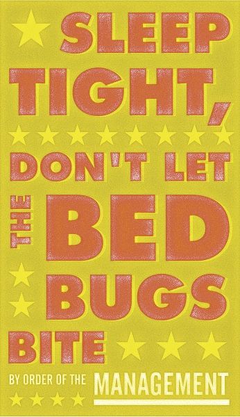 Sleep Tight, Don't Let the Bedbugs Bite (green & orange)