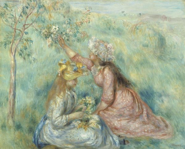 Girls Picking Flowers in a Meadow, c.1890