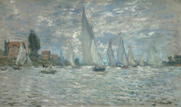 The Sailboats - Boat Race at Argenteuil, c. 1874