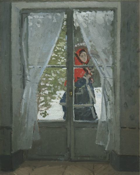 The Red Kerchief: Portrait of Mrs. Monet, 1868-1878