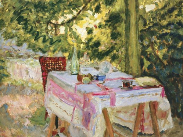 Table Set in a Garden