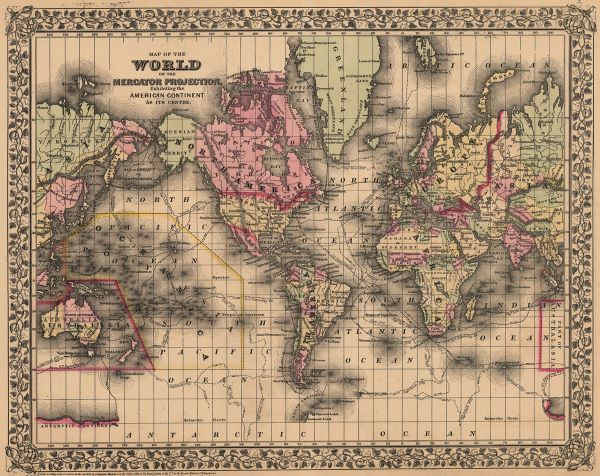 Map of the World, 1867