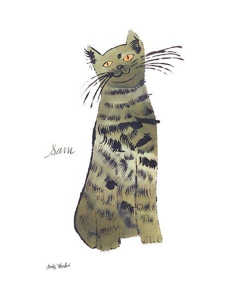 Cat From "25 Cats Named Sam and One Blue Pussy", c. 1954 (Green Sam)