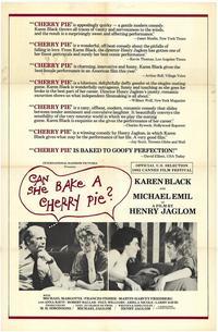 Can She Bake a Cherry Pie?