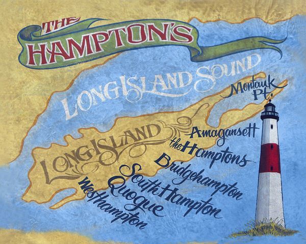 The Hamptons Beach Map