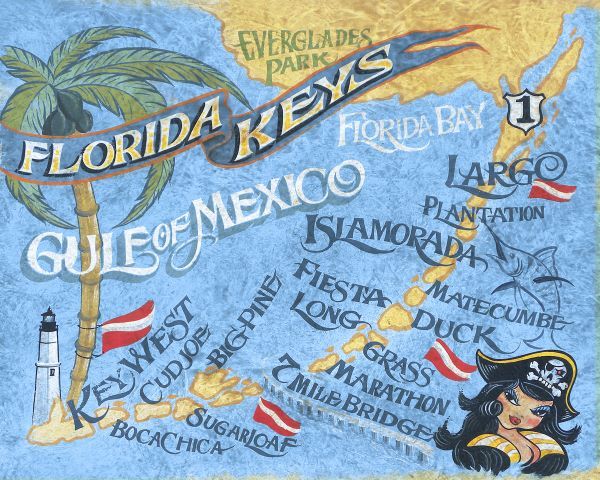 Florida Keys Beach Map