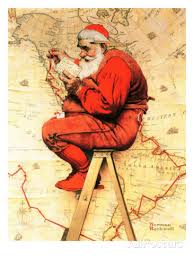 Santa at the Map
